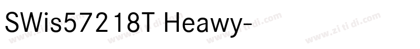 SWis57218T Heawy字体转换